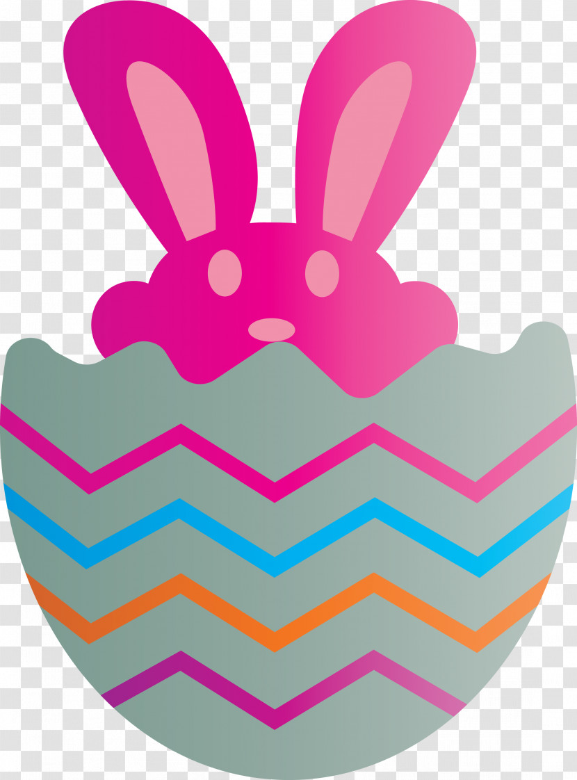 Bunny In Egg Happy Easter Day Transparent PNG