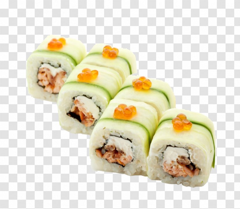 Sushi Japanese Cuisine Makizushi California Roll Asian - Rice Transparent PNG