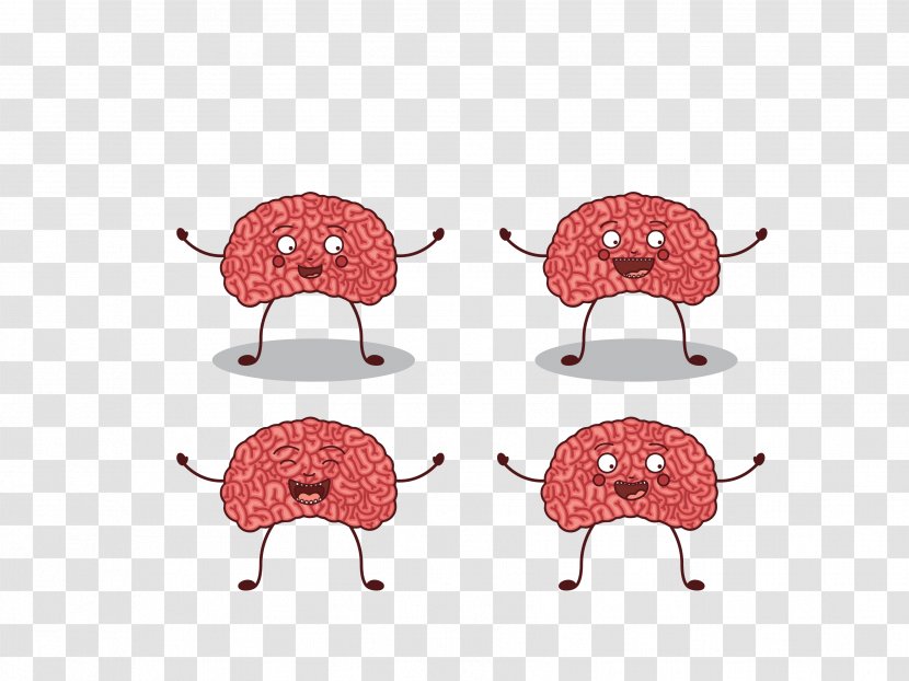 Human Brain Homo Sapiens - Cerebrum - Vector Red To Be Everyone People Transparent PNG