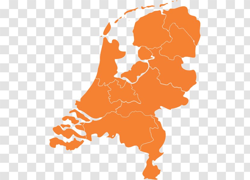 Netherlands Vector Map Clip Art - World Transparent PNG