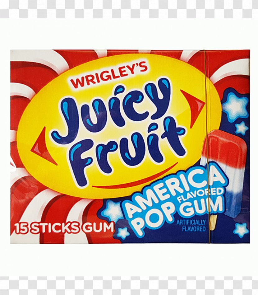 Chewing Gum Juice Sour Juicy Fruit Flavor - Strawberries Transparent PNG