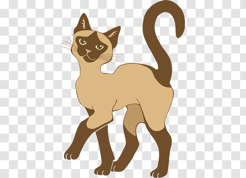 Kitten Cartoon - Whiskers - Fawn Siamese Transparent PNG
