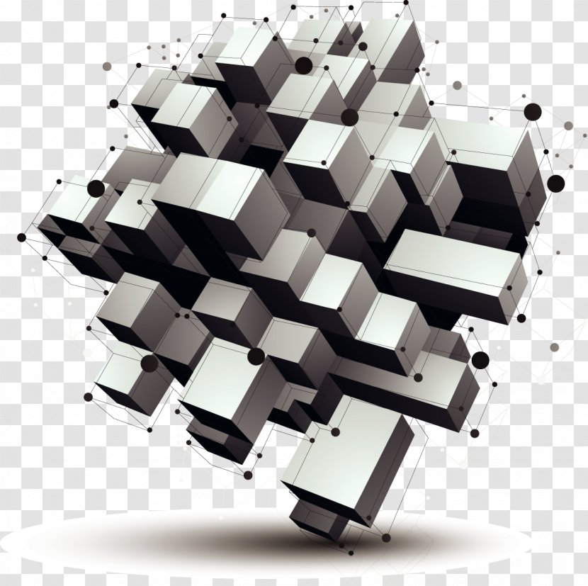 Geometry Shape Euclidean Vector - Geometric - Box Cube Object Transparent PNG