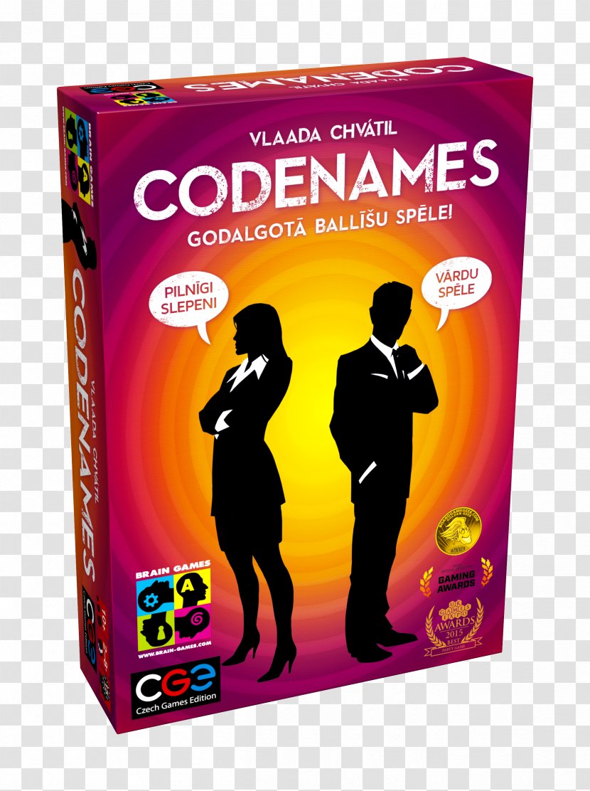 Codenames Space Alert Board Game Card - Czech Games Edition Duet - Brain Transparent PNG