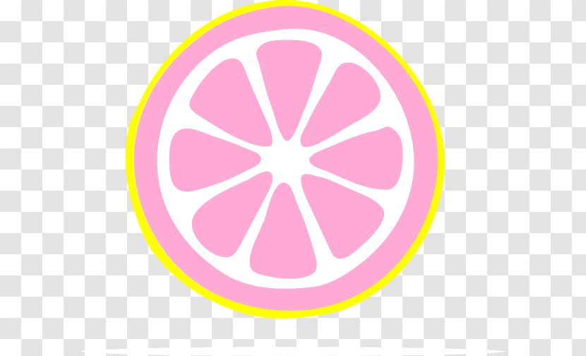 Drawing Variegated Pink Lemon Clip Art - Symbol - Vector Slices Transparent PNG