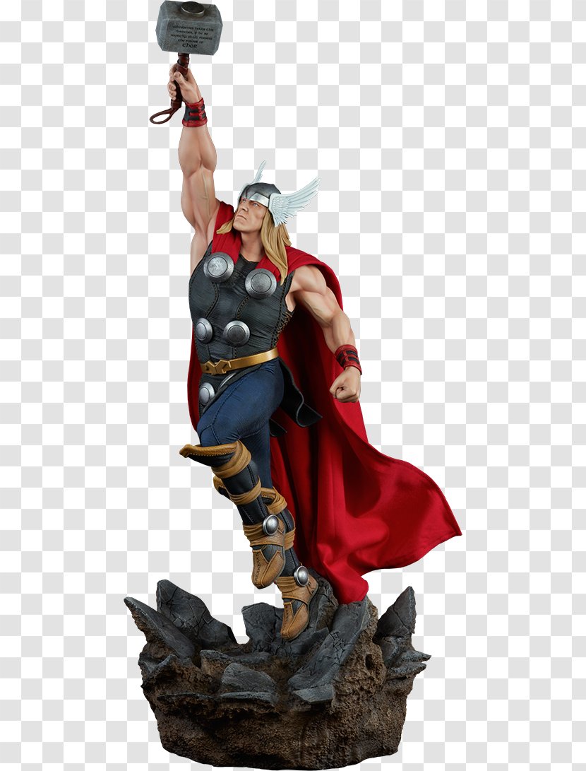 Thor Hulk Figurine Statue Superhero - Marvel Avengers Assemble - Film Series Transparent PNG