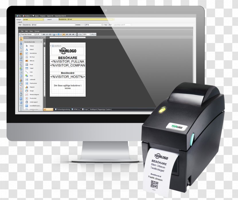 Business Visitor Management Inkjet Printing QR Code - Software Transparent PNG