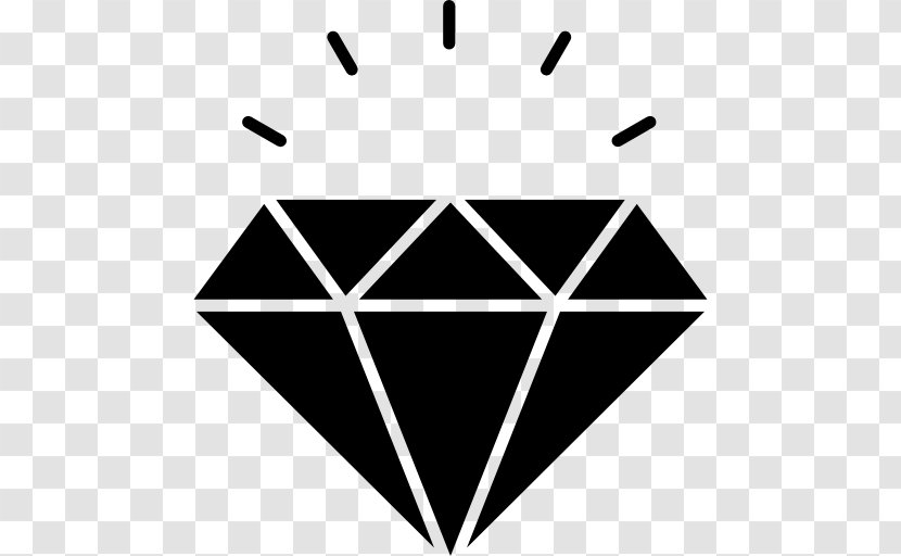 Diamond Gemstone - Black Transparent PNG