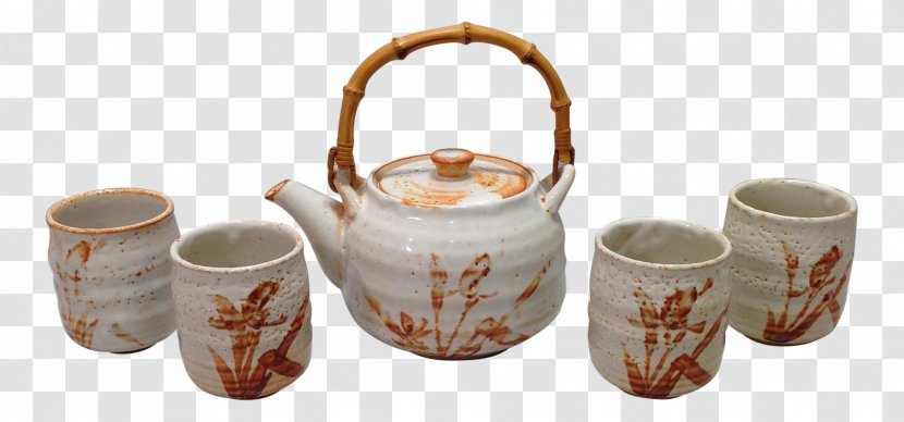 Tea Set Jug Pottery Ceramic Teapot - Tableware Transparent PNG