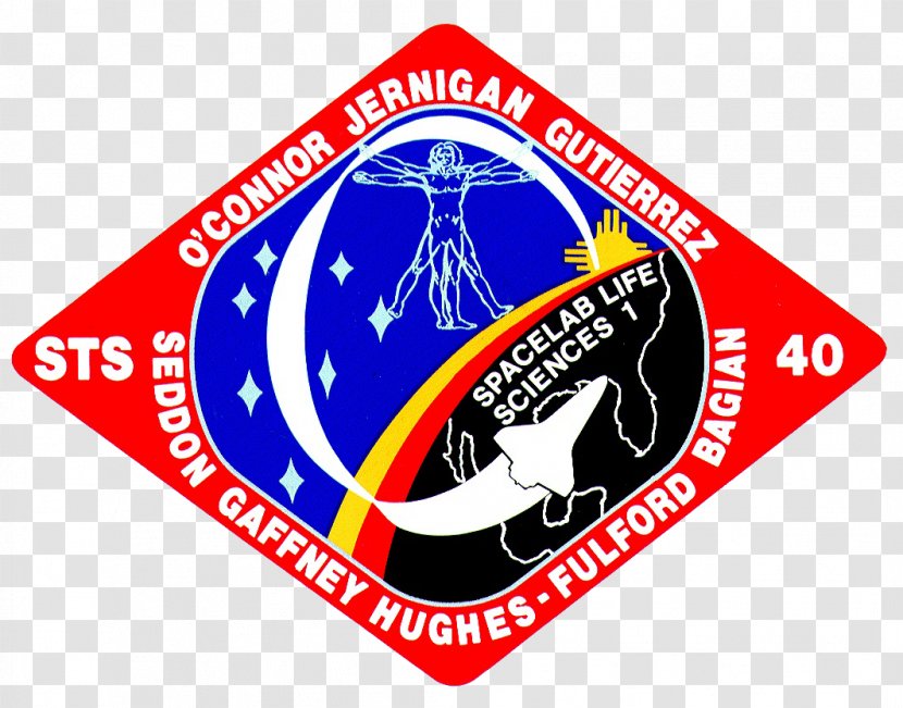 STS-40 Space Shuttle Program STS-51-D Spacelab Skylab 5 - Label - Nasa Transparent PNG