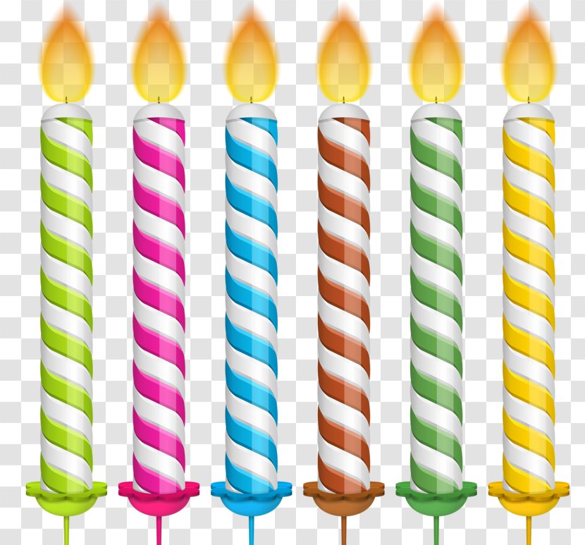 Birthday Cake Candle Clip Art - Candy - Burning Candles Transparent PNG