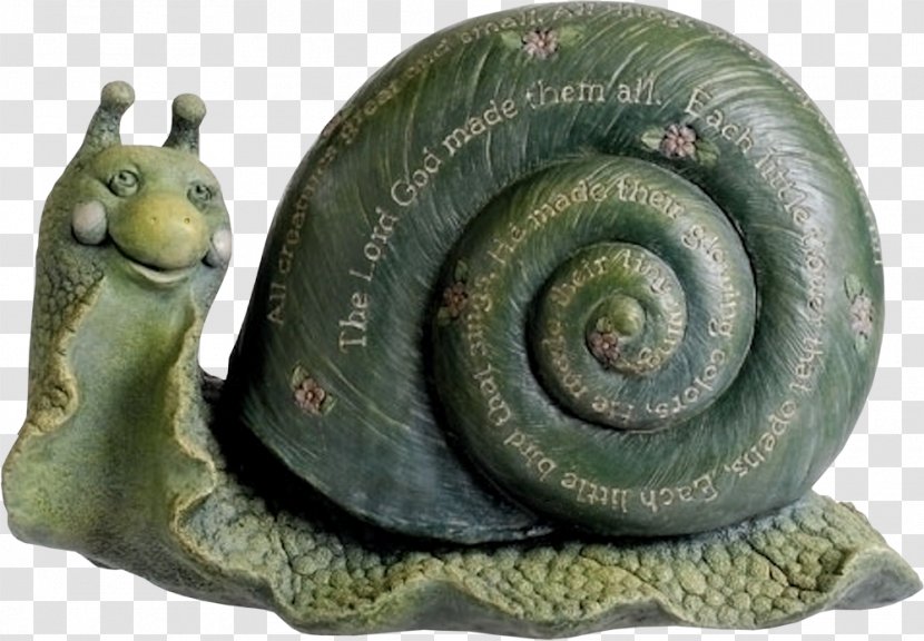 Snail Schnecken Terrestrial Animal Garden Figurine Transparent PNG