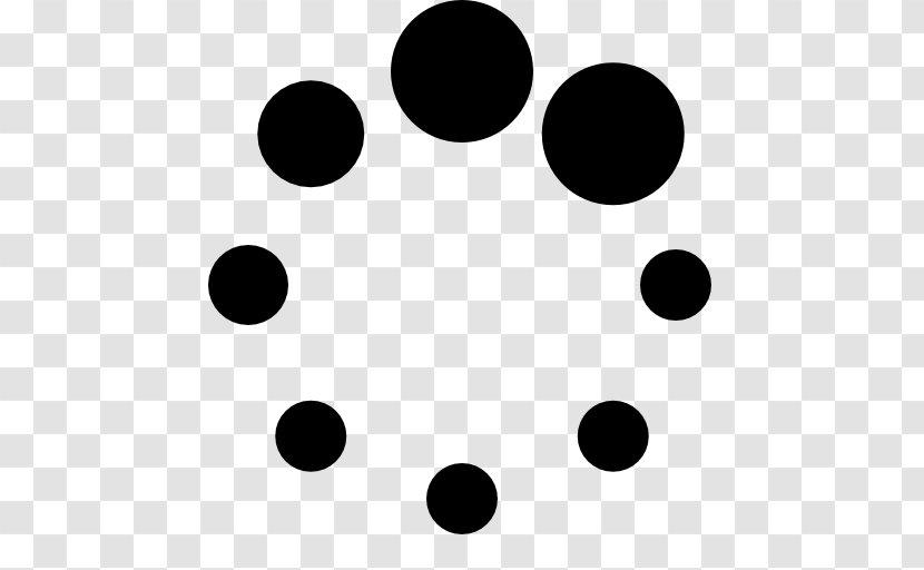 Dots Vector - Monochrome - Spinner Transparent PNG