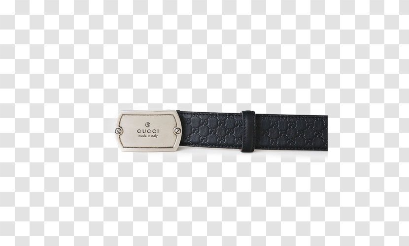 Belt Buckle Strap - Gucci Men's Classic Embossed Leather Transparent PNG