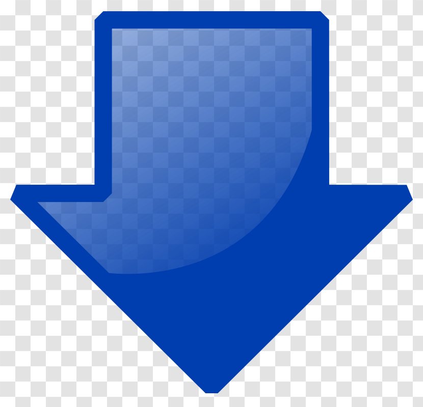 Download Arrow Keys Icon - Blue - Down Images Transparent PNG