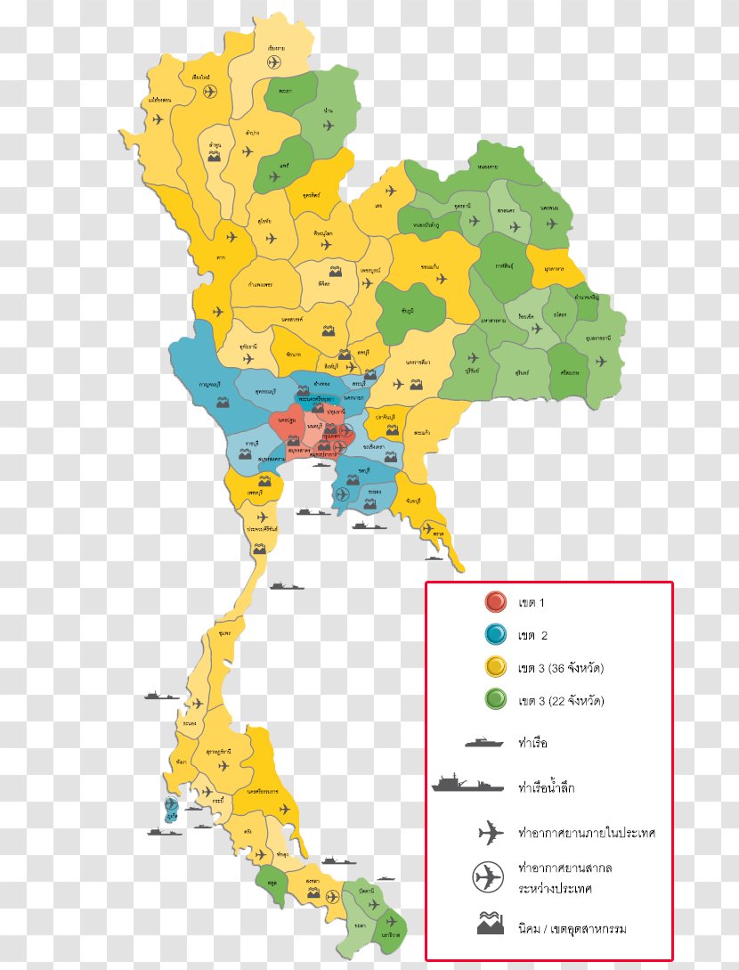Ecoregion Map Line Tuberculosis - Thailand Features Transparent PNG
