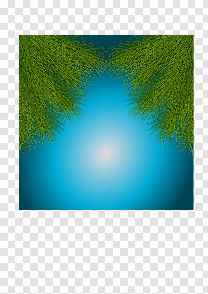 Turquoise Teal Desktop Wallpaper Computer - Christmas Night Background Transparent PNG