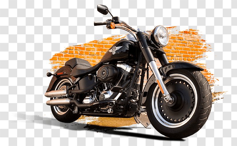Harley-Davidson FLSTF Fat Boy Softail Motorcycle Rawhide - Harley Transparent PNG