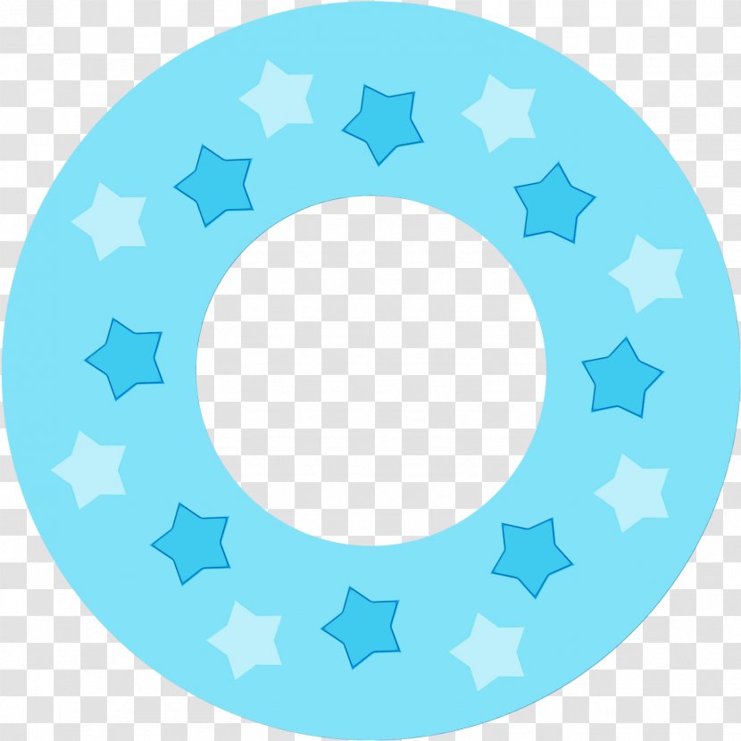 Swimming Cartoon - Turquoise - Wheel Oval Transparent PNG