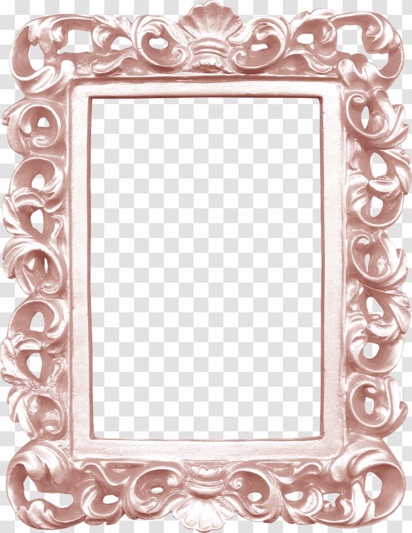 Picture Frame White Green - Pink Transparent PNG