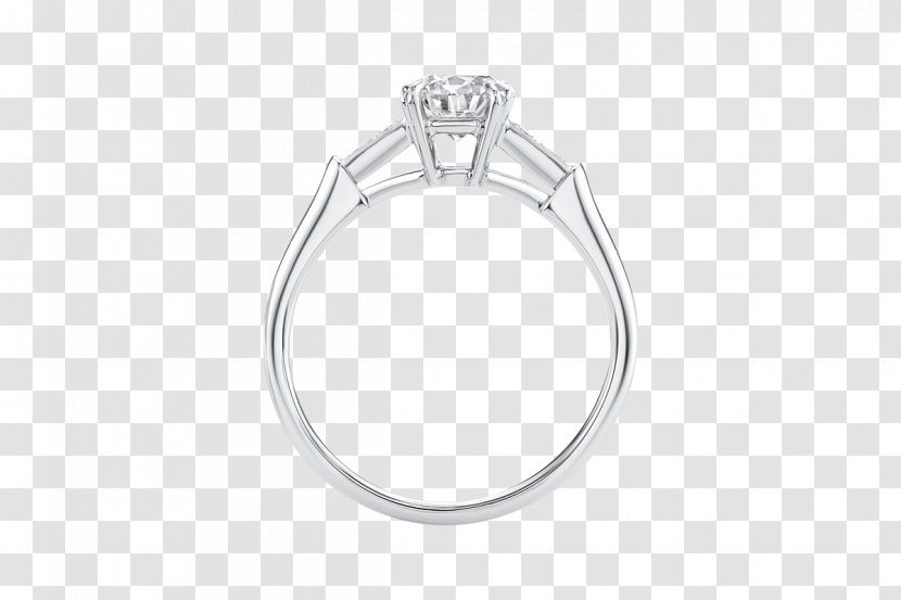 Engagement Ring Diamond Brilliant Platinum - Body Jewelry Transparent PNG