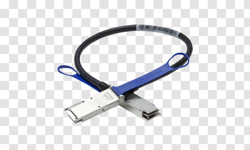 QSFP Electrical Cable Optical Fiber 100 Gigabit Ethernet - Usb Flash Drive - Patch Transparent PNG