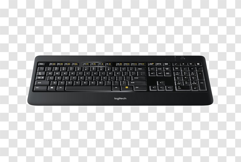 Computer Keyboard Mouse Wireless Logitech Unifying Receiver - Electronics - Backlight Transparent PNG