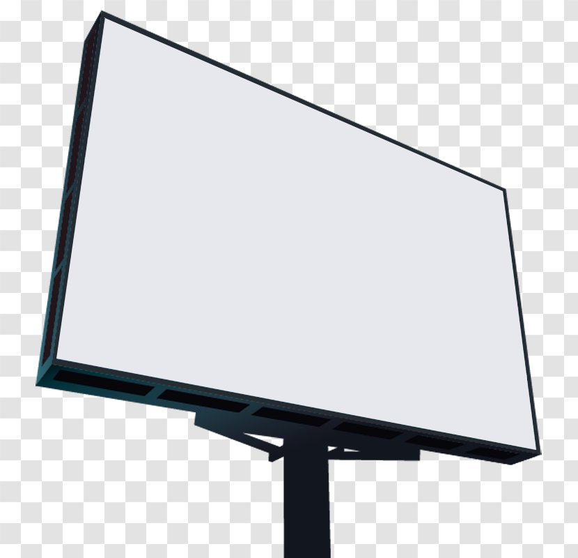 LED-backlit LCD Letrero Television Computer Monitors PhotoScape - Lcd - Blank Billboard Transparent PNG