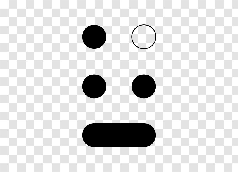 White Line Point Nose Font - Smile - Pattern DOTS Transparent PNG