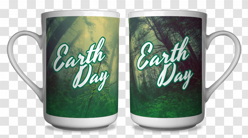 Earth Mug Coffee Cup - Drinkware - Water Bottle Mockup Transparent PNG