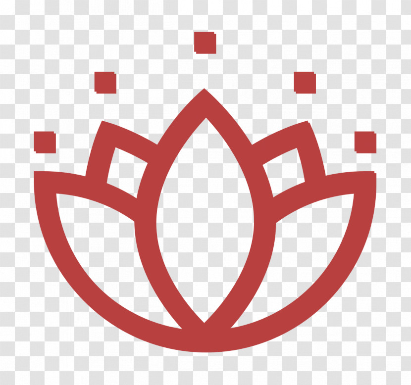 Lotus Icon Flower Icon Yoga And Midfulness Icon Transparent PNG