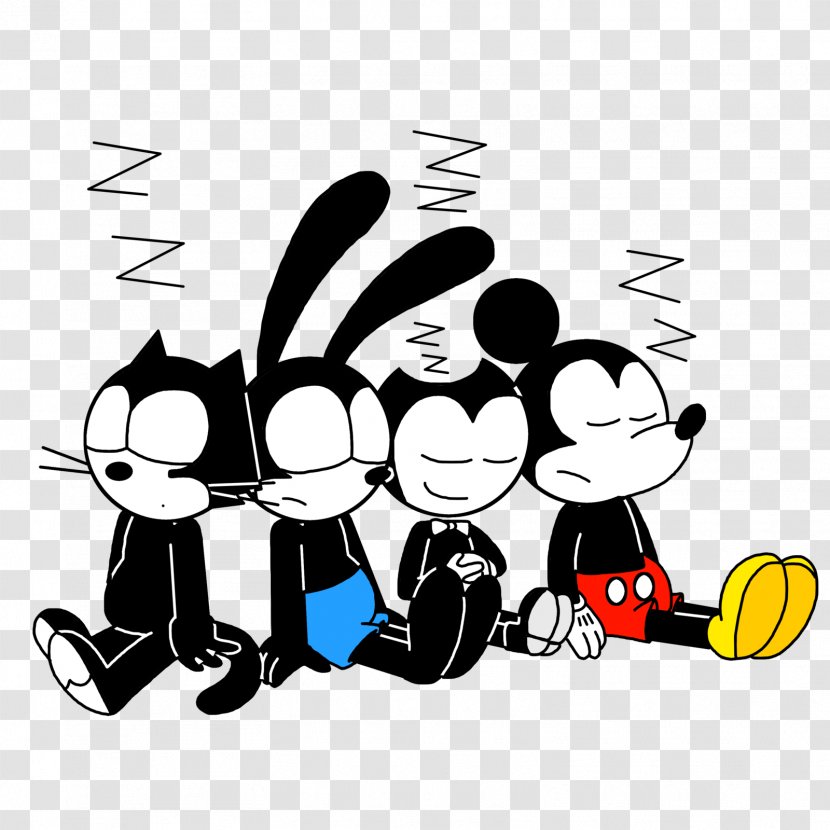 Bendy And The Ink Machine Mickey Mouse Felix Cat Oswald Lucky Rabbit Cartoon - Dreamworks Animation Transparent PNG