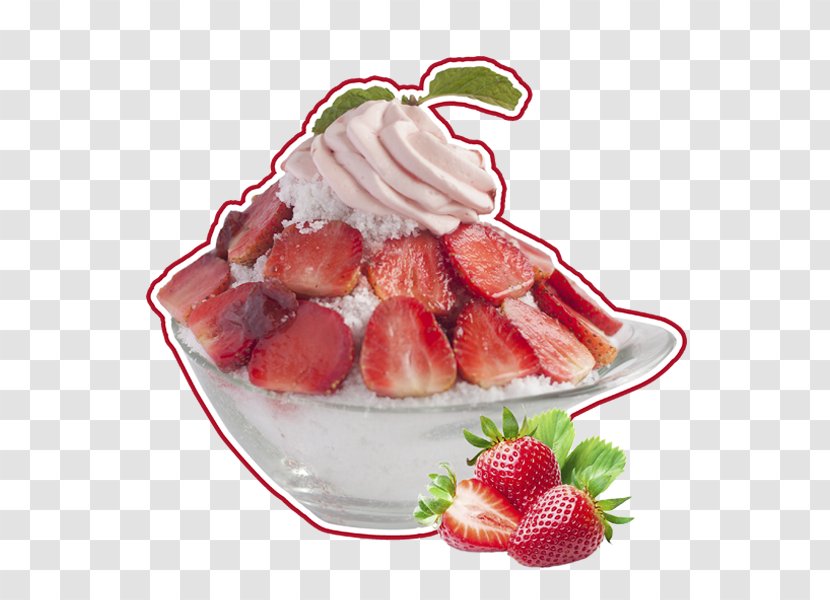 Sundae Frozen Yogurt Ice Cream Patbingsu - Dessert Transparent PNG