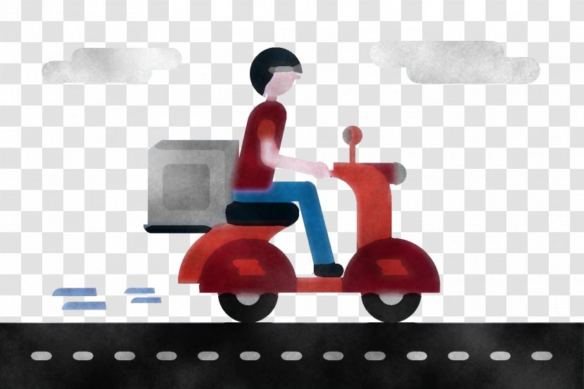 Scooter Transport Cartoon Vehicle Riding Toy - Animation Transparent PNG