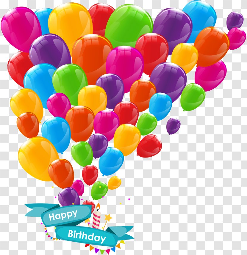 Balloon Birthday Greeting Card Illustration - Stock Photography - Vector Colorful Balloons Transparent PNG