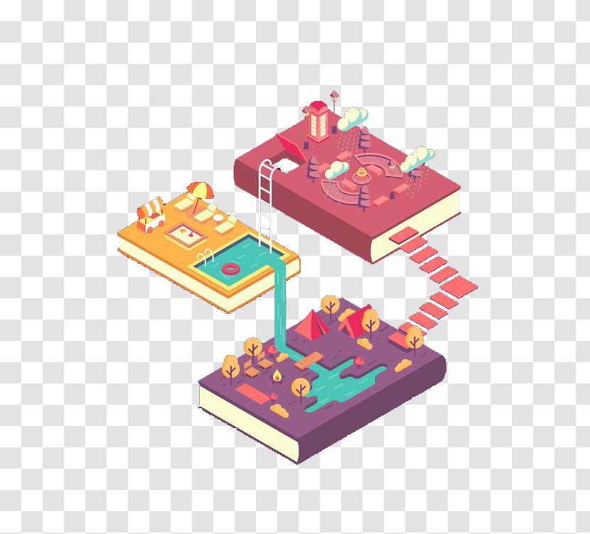 Book Stairs Illustration - Ladder Transparent PNG