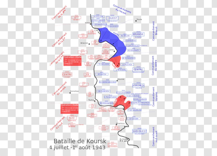 Battle Of Kursk Britain Wikipedia - Wikiwand - Map Transparent PNG