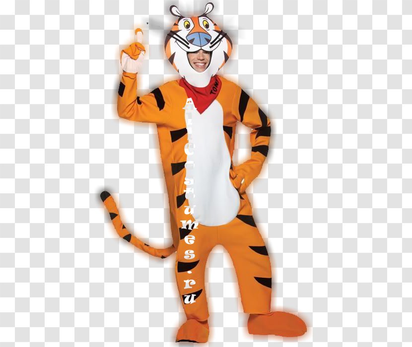 Frosted Flakes Tony The Tiger Halloween Costume Breakfast Cereal - Fictional Character Transparent PNG