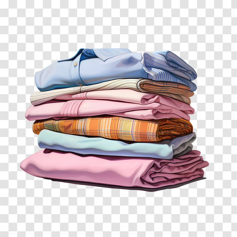 Stack Of Clothes - Neatly Folded Stack Of Clothes Transparent PNG