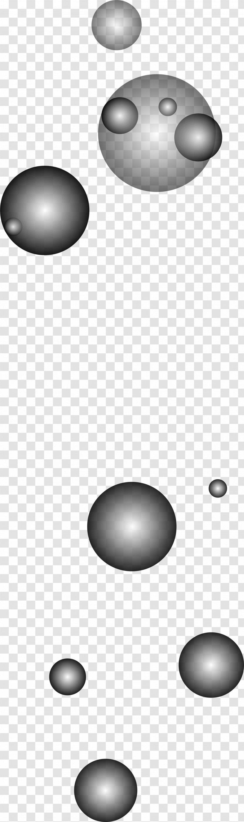 Black And White Clip Art - Floating Circle Transparent PNG