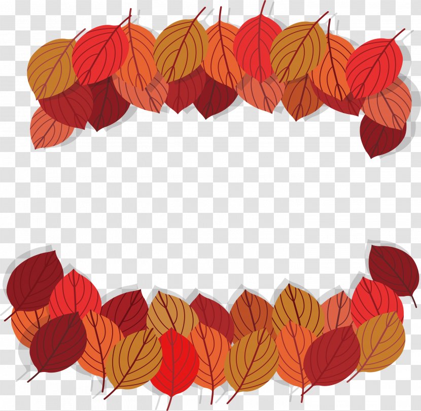 Beautiful Red Autumn Leaves - Leaf Color - Flower Transparent PNG