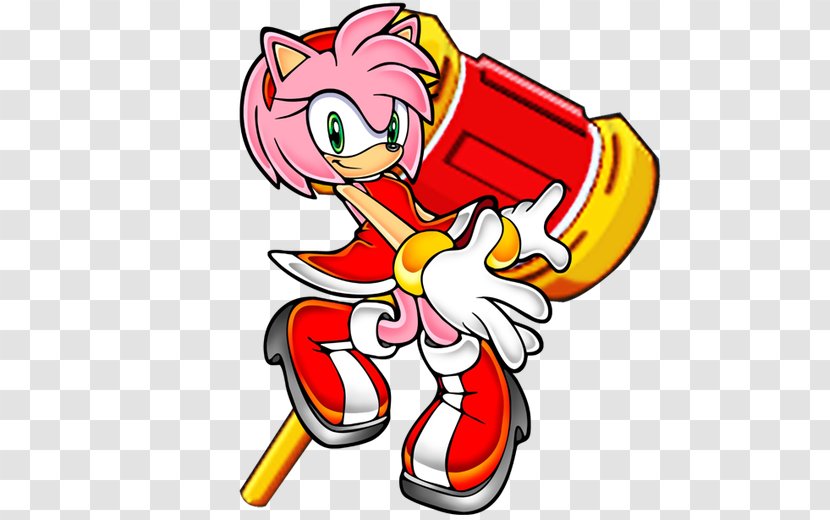 Amy Rose Sonic Shuffle Riders: Zero Gravity Sega CD - Cartoon - 8-3 Transparent PNG