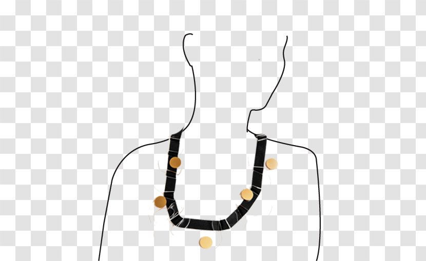Necklace Body Jewellery Line - Neck - Soon Transparent PNG