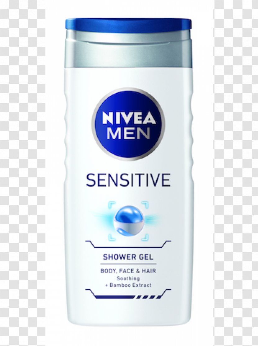 NIVEA MEN Sensitive Moisturiser Shower Gel Men Creme Transparent PNG