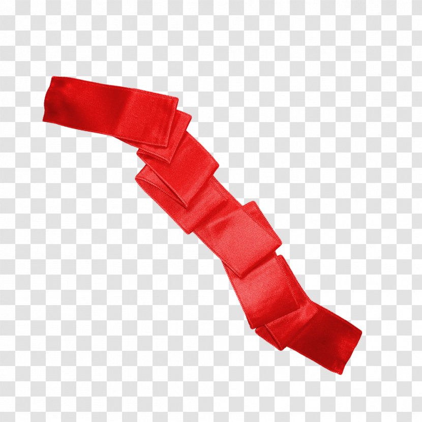 Red Ribbon Light Textile - Color Transparent PNG