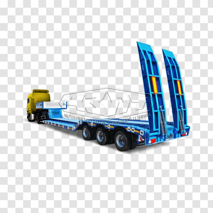 Lowboy Semi-trailer Truck Car - Cargo Transparent PNG