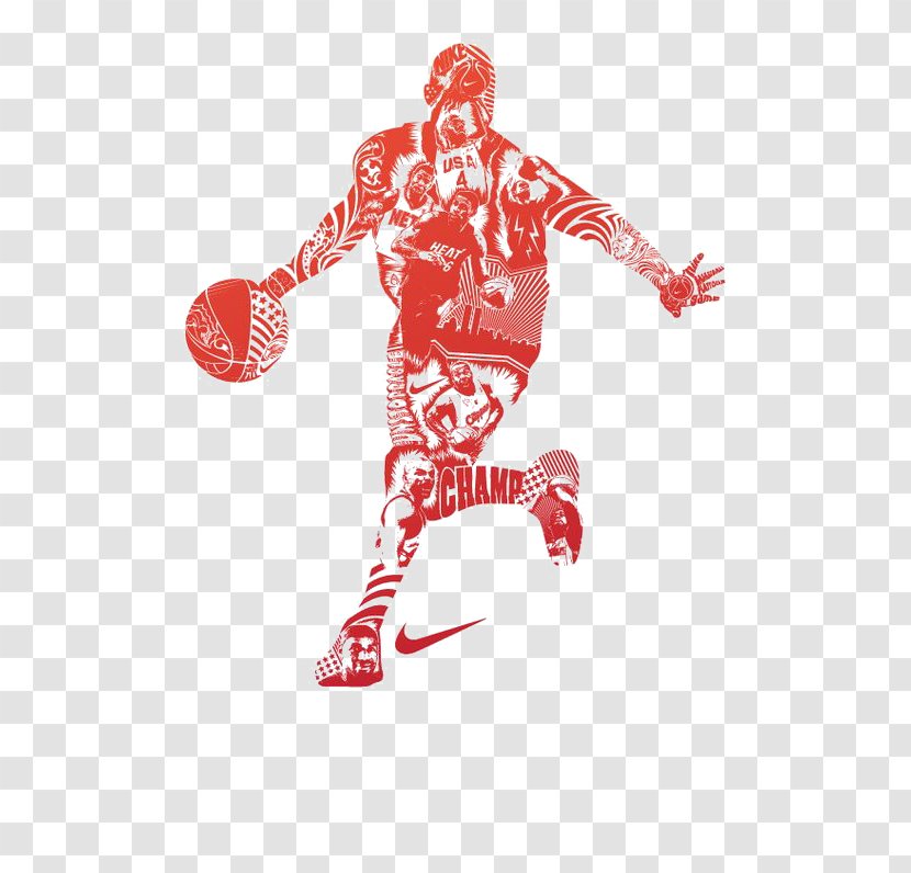 NBA Basketball Graphic Design Nike - Sport - Paper-cut Transparent PNG
