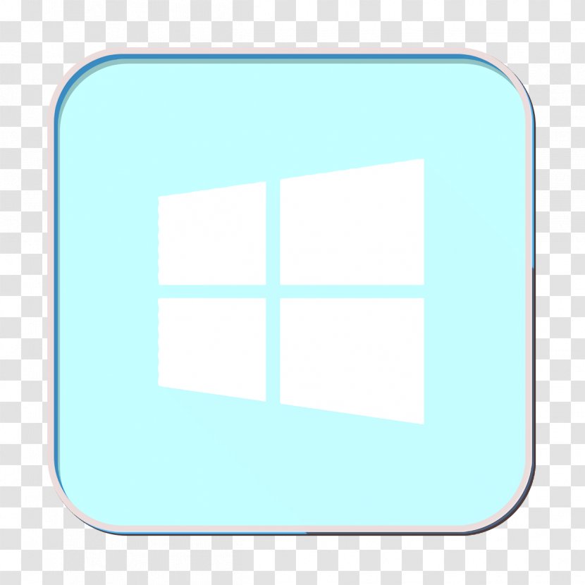 Microsoft Icon Windows - Aqua - Material Property Rectangle Transparent PNG