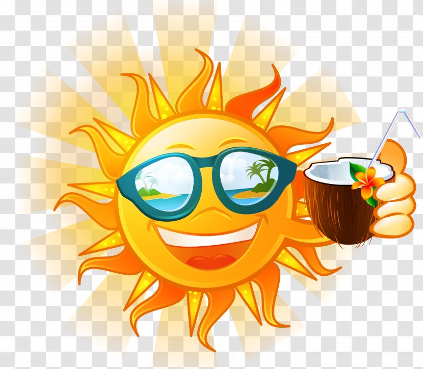 Summer Health - Fruit - Sun,sunglasses Transparent PNG