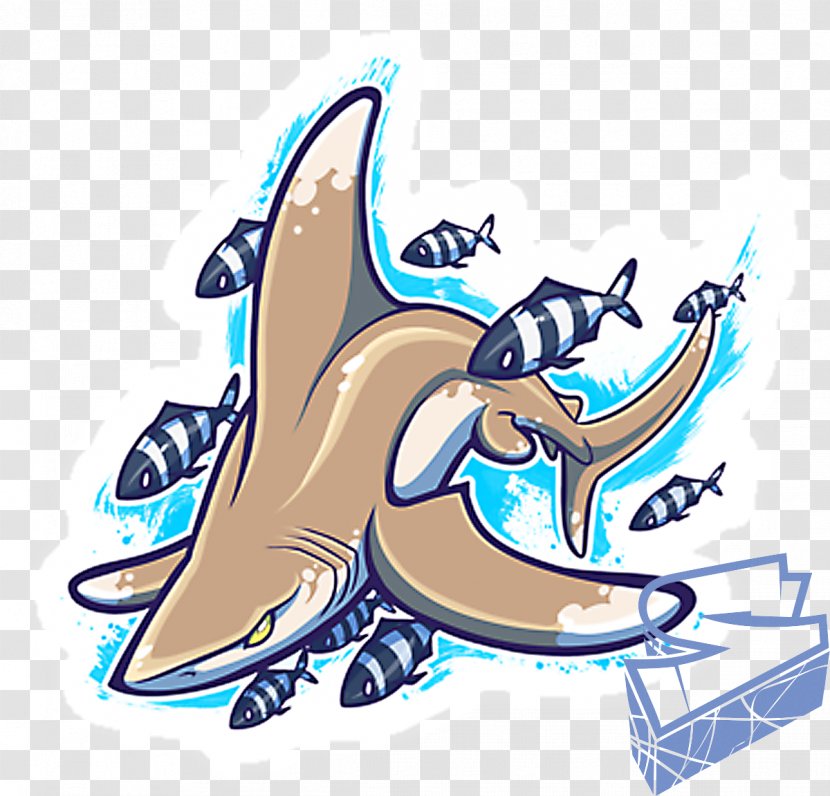 Oceanic Whitetip Shark Reef Drawing Pilot Fish - Automotive Design - Cartoon Transparent PNG